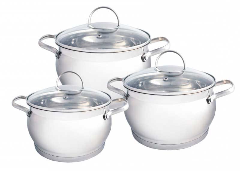 Набор кастрюль 6пр HM-5855 HOFFMANN