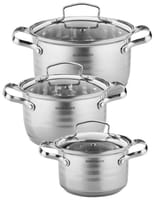 Набор кастрюль 6пр 1,3/2,1/3,1л HOFFMANN HM-5104