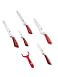 Набор ножей 7 предметов красные HOFFMANN HM-6636