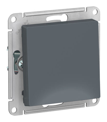 Выключатель AtlasDesign с самовозвратом 1-клавишный, 10А, механизм Грифель Schneider Electric ATN000715