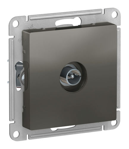 Розетка AtlasDesign TV антенна коннектор, механизм Сталь Schneider Electric ATN000993