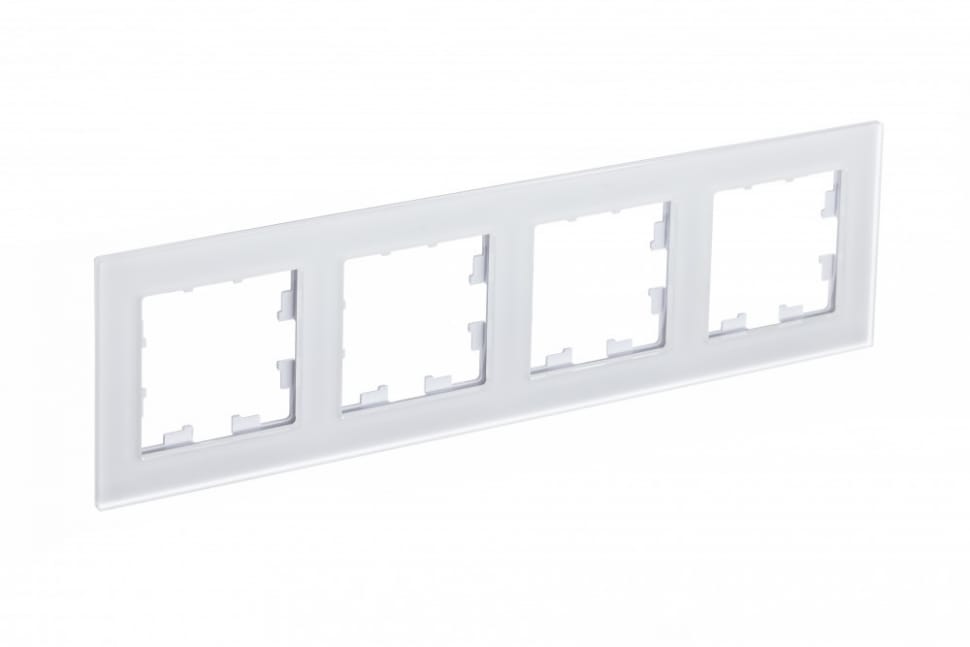 Рамка AtlasDesign Матовое органическое стекло Матовый белый Schneider Electric ATN330104