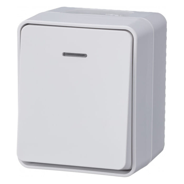 Profi54 Выключатель одноклавишный с подсветкой IP54 10АХ Schneider Electric ATN540113