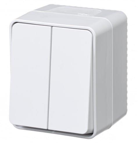 Profi54 Выключатель 2-клавишный IP54 10АХ Schneider Electric ATN540151