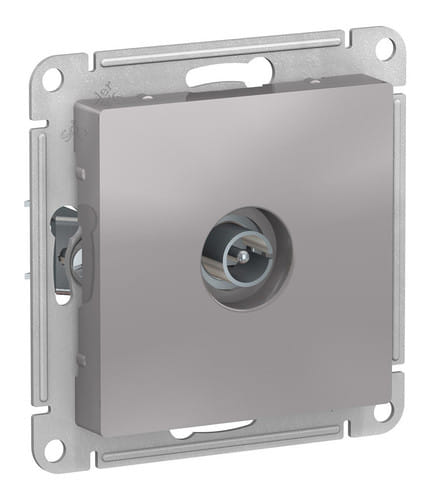 Розетка AtlasDesign TV антенна коннектор, механизм Алюминий Schneider Electric ATN000393