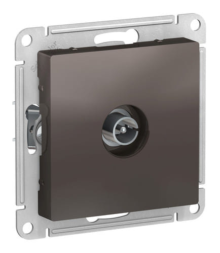 Розетка AtlasDesign TV антенна коннектор, механизм Мокко Schneider Electric ATN000693