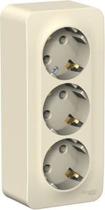 Розетка Blanca с заземлением, без шторок, 16А, Молочный Schneider Electric BLNRA010312