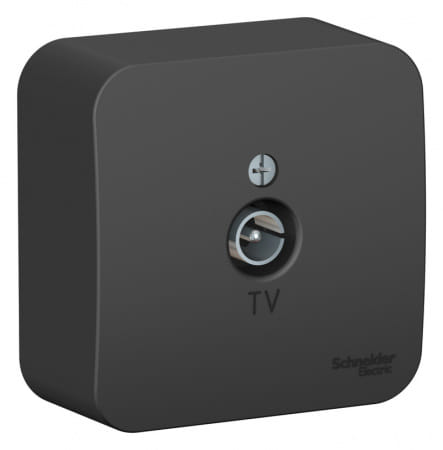 Розетка Blanca TV (коннектор) Антрацит Schneider Electric BLNTA000016
