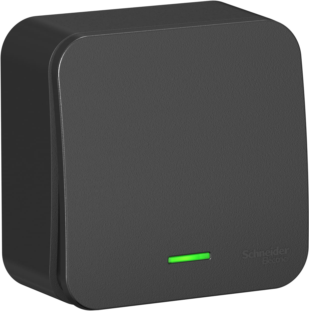 Выключатель Blanca с подсветкой 1-клавишный, 10А, Антрацит Schneider Electric BLNVA101106