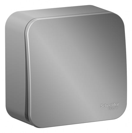 Переключатель Blanca 1-клавишный, 10А, Алюминий Schneider Electric BLNVA106013
