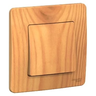 Выключатель Blanca 1-клавишный, 10А, в сборе Ясень Schneider Electric BLNVS010105