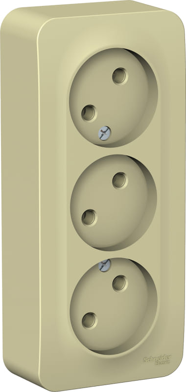Розетка Blanca без заземления, без шторок, 16А, Бежевый Schneider Electric BLNRA000317