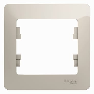 Рамка Glossa 1-постовая Молочный Schneider Electric GSL000901
