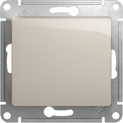 Выключатель Glossa 1-клавишный, 10А, механизм Молочный Schneider Electric GSL000911