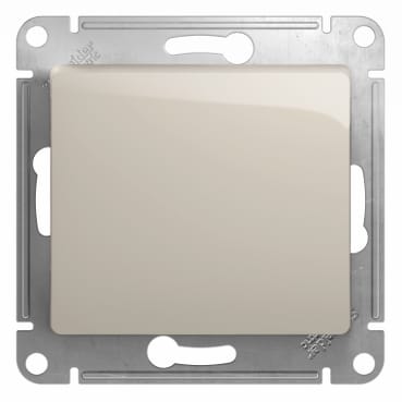 Переключатель перекрестный Glossa 1-клавишный, 10А, механизм Молочный Schneider Electric GSL000971