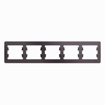 Рамка Glossa 5-постовая горизонтальная Сиреневый туман Schneider Electric GSL001405