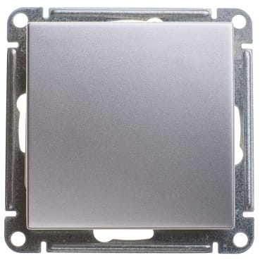 Выключатель W59 1-клавишный, 2-полюсный, 10АХ, механизм Матовый хром Schneider Electric VS210-152-5-86