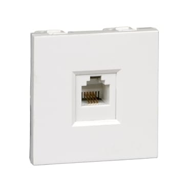 W45 Розетка телефонная С/У для кабель-канала RIN-144T-B Schneider Electric