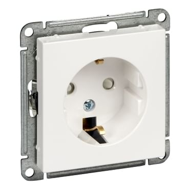 W59 розетка с заземлением со шторками, 16А, механизм RS16-152-1-86 Schneider Electric
