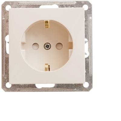 W59 розетка с заземлением со шторками, 16А, механизм RS16-152-2-86 Schneider Electric