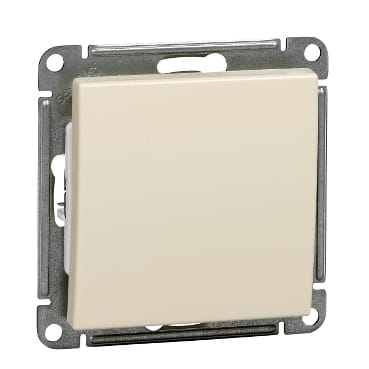Выключатель W59 1-клавишный, 10А, механизм Слоновая кость Schneider Electric VS110-154-2-86