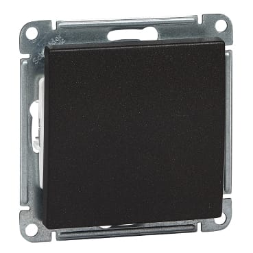 Выключатель W59 1-клавишный, 10А, механизм Черный бархат Schneider Electric VS110-154-6-86