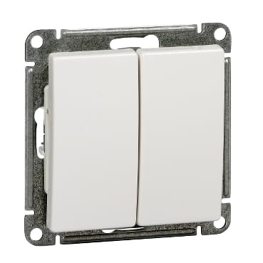 Выключатель W59 2-клавишный, 10А, механизм Белый Schneider Electric VS510-252-1-86