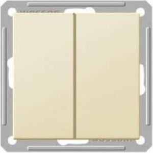 Выключатель W59 2-клавишный, 16А, механизм Слоновая кость Schneider Electric VS516-252-2-86