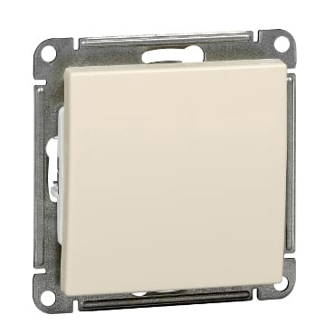 Переключатель W59 1-клавишный, 10А, механизм Слоновая кость Schneider Electric VS610-156-2-86