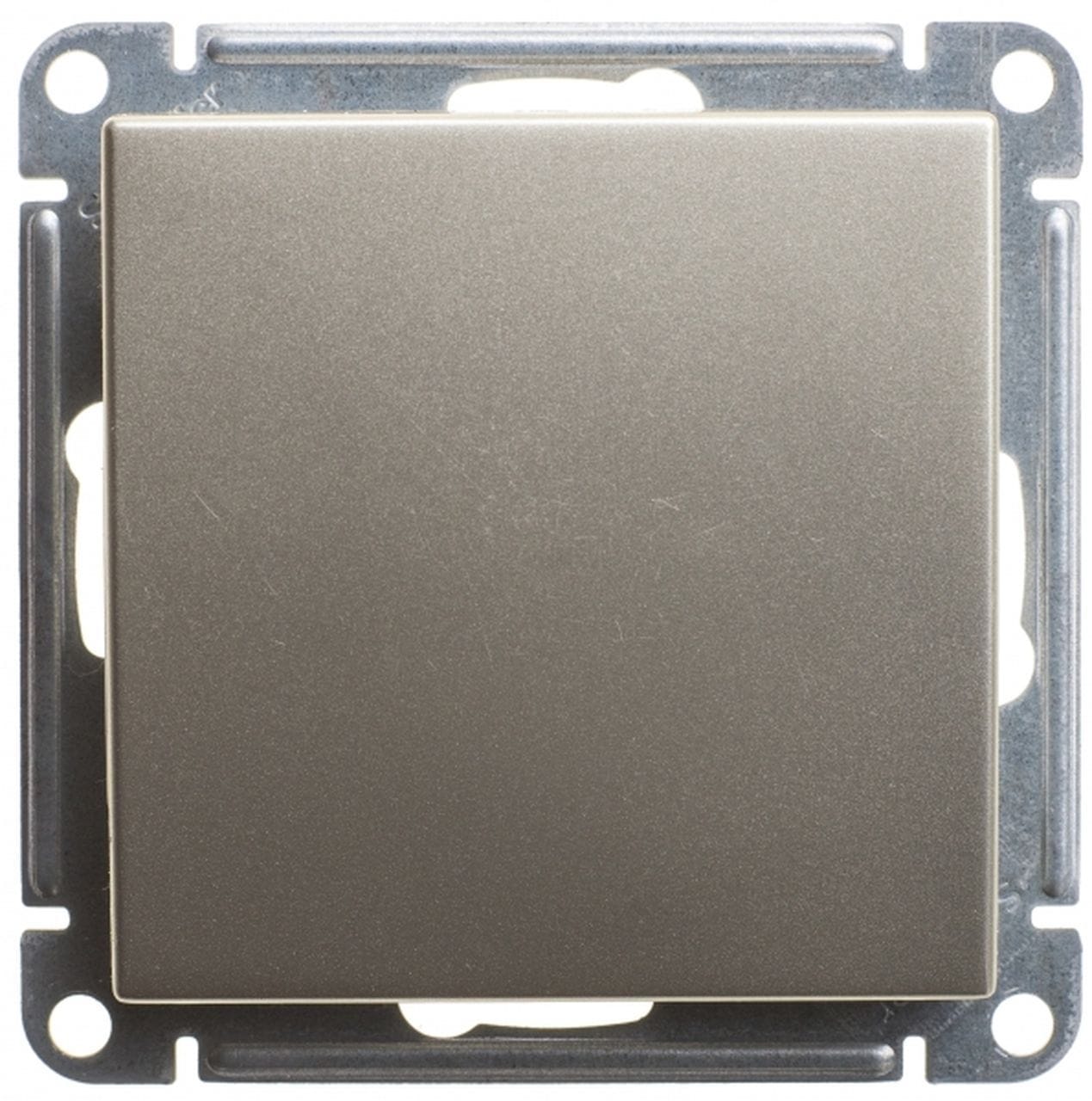 Переключатель W59 1-клавишный, 10А, механизм Матовый хром Schneider Electric VS610-156-5-86