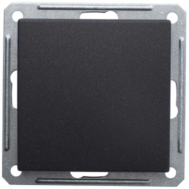 Переключатель W59 1-клавишный, 10А, механизм Черный бархат Schneider Electric VS610-156-6-86