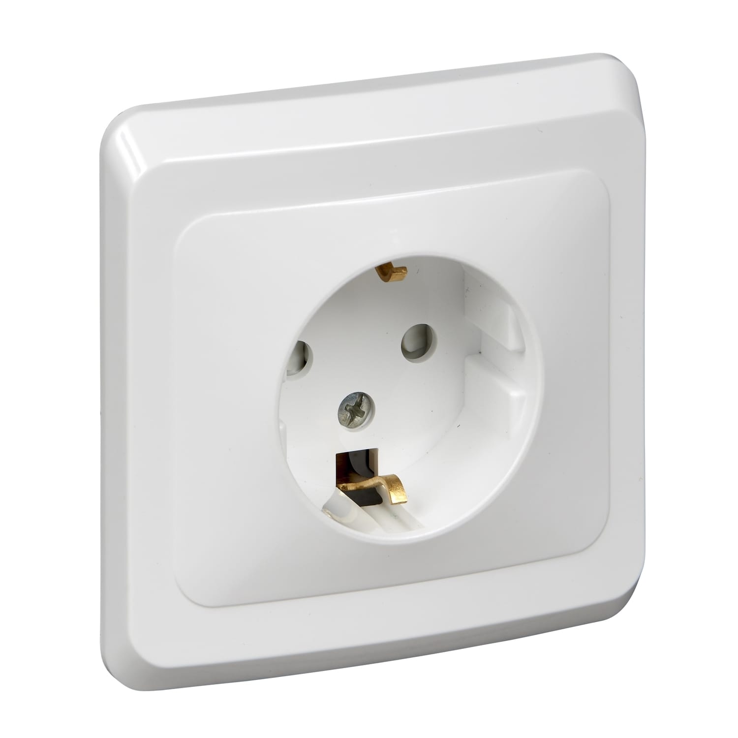 ЭТЮД С/У РОЗЕТКА с заземлением со штороками 16А 250B, БЕЛЫЙ PC16-004B Schneider Electric