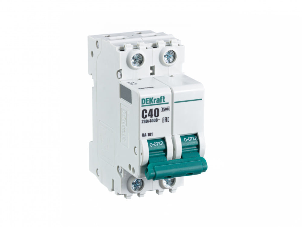 11070DEK Авт. выкл. 2Р 40А х-ка C ВА-101 4,5кА DEKraft Schneider Electric
