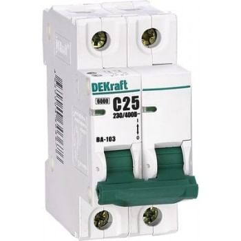 12024DEK Авт. выкл. 2Р 10А х-ка B ВА-103 6кА DEKraft Schneider Electric