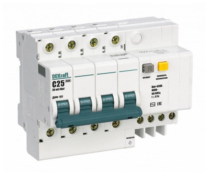 15029DEK Диф. автомат 4Р 16А 100мА тип AC х-ка С ДИФ-101 4,5кА D Schneider Electric