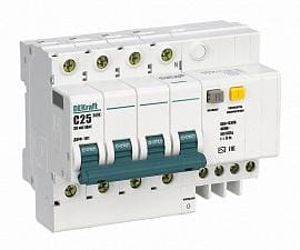 15187DEK АВДТ со встр. защ. от сверхтоков 3P+N 32А 30мА AC С ДИФ-101 Schneider Electric