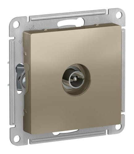 Розетка AtlasDesign TV антенна коннектор, механизм Шампань Schneider Electric ATN000593