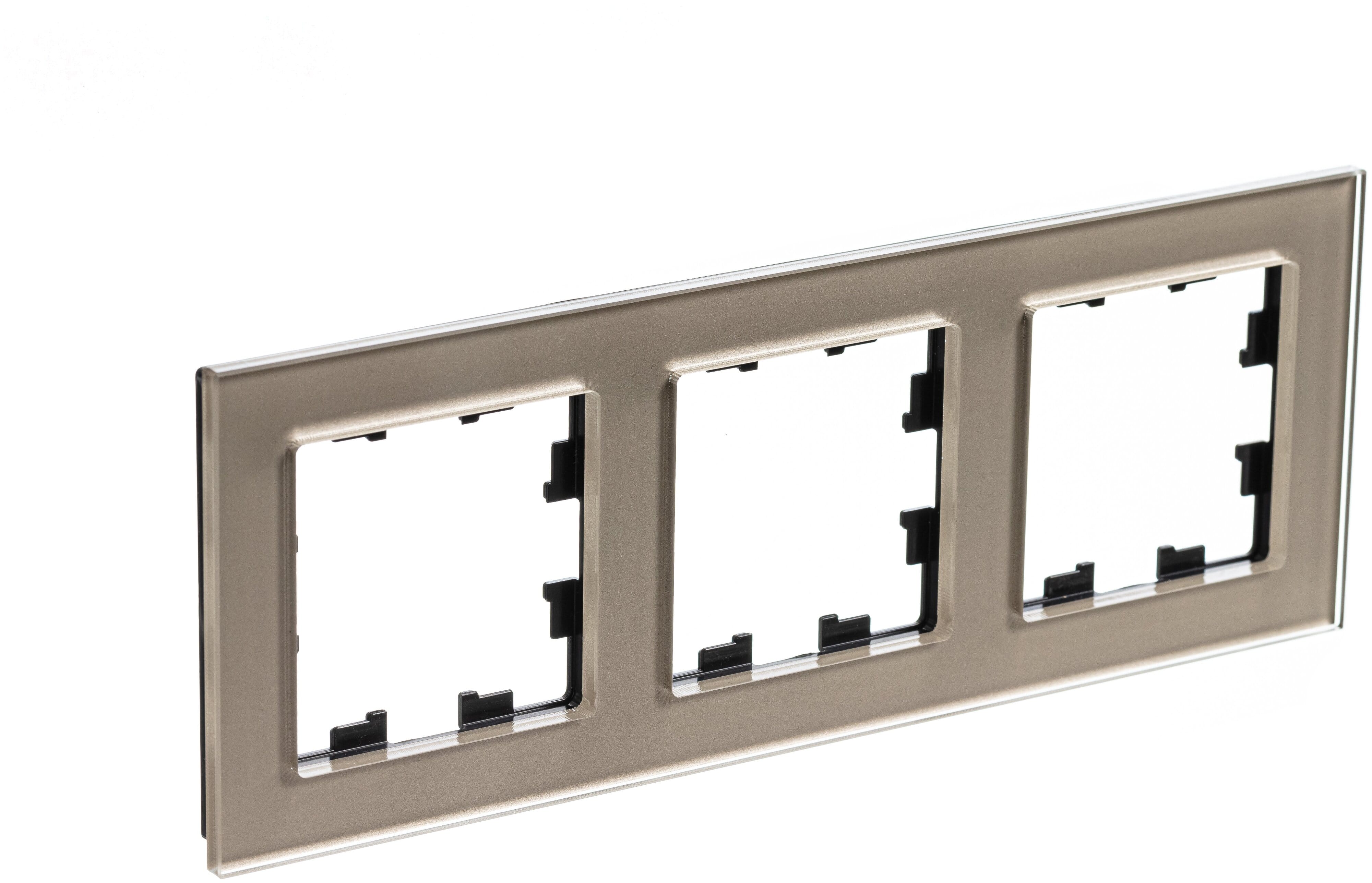 Рамка AtlasDesign Органическое стекло Шампань Schneider Electric ATN320503