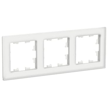 Рамка AtlasDesign Матовое органическое стекло Матовый белый Schneider Electric ATN330103