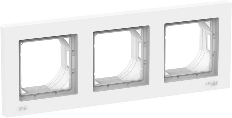 Рамка Атлас Aqua IP44 3-постовая Белый Schneider Electric ATN440103
