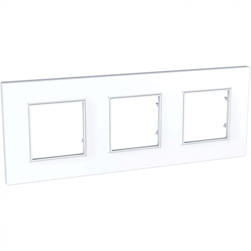 MGU2.706.18 РАМКА UNICA QUADRO 3 МЕСТА БЕЛЫЙ Schneider Electric