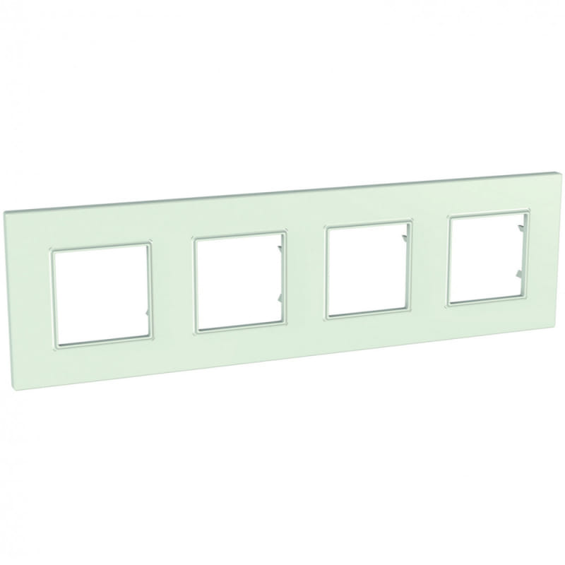 MGU2.708.17 РАМКА UNICA QUADRO 4 МЕСТА МАТОВ СТЕКЛО Schneider Electric
