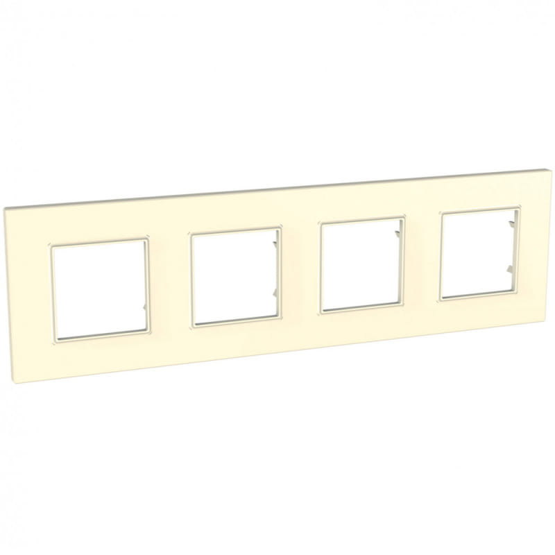 MGU2.708.25 РАМКА UNICA QUADRO 4 МЕСТА БЕЖЕВЫЙ Schneider Electric