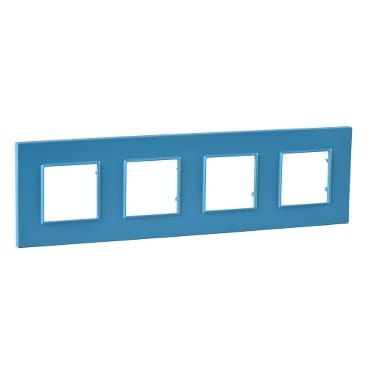 MGU4.708.26 РАМКА UNICA QUADRO 4 МЕСТА ГОЛУБИКА Schneider Electric