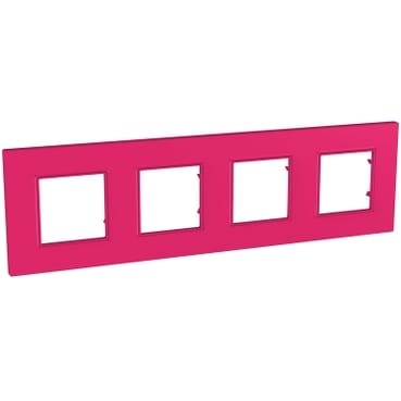 MGU4.708.27 РАМКА UNICA QUADRO 4 МЕСТА МАЛИНА Schneider Electric