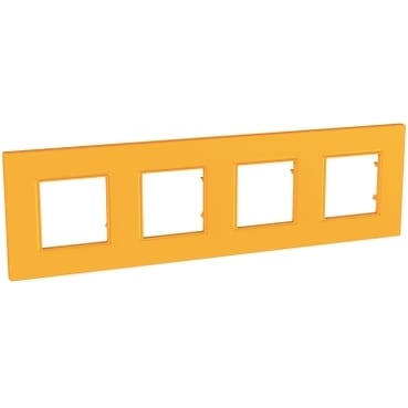 MGU4.708.29 РАМКА UNICA QUADRO 4 МЕСТА ОРАНЖ Schneider Electric