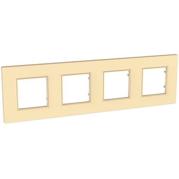 MGU4.708.36 РАМКА UNICA QUADRO 4 МЕСТА КАРАМЕЛЬ Schneider Electric