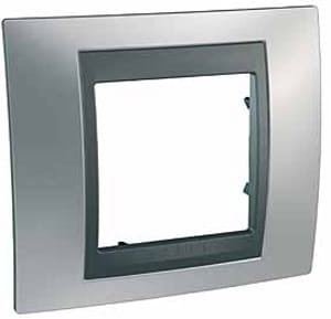 MGU66.002.238 РАМКА Х1, ХРОМ МАТОВЫЙ/ГРАФ Schneider Electric