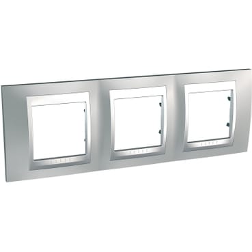 MGU66.006.038 РАМКА Х3, ХРОМ МАТОВЫЙ/АЛЮМ Schneider Electric