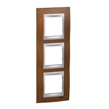 MGU66.006V.0M2 Рамка х3 вертикальная дерево Вишня Schneider Electric